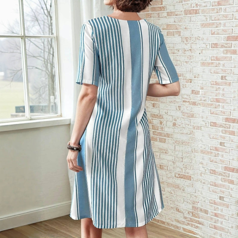 Casual Randig Klänning