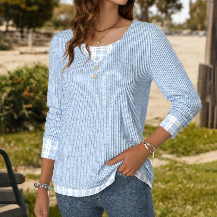 Elegant Avslappnad Blus