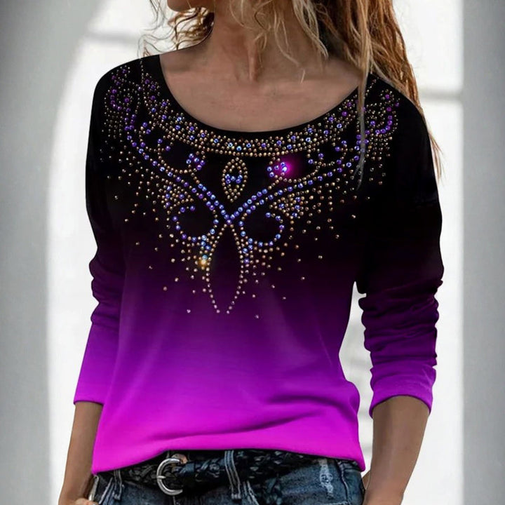 【Långärmad】Vintage Lutning T-Shirt