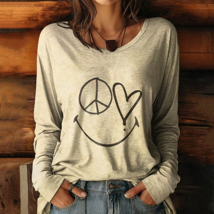 Vintage Avslappnad T-Shirt