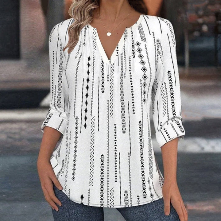 【Långärmad】Vintage Avslappnad Blus