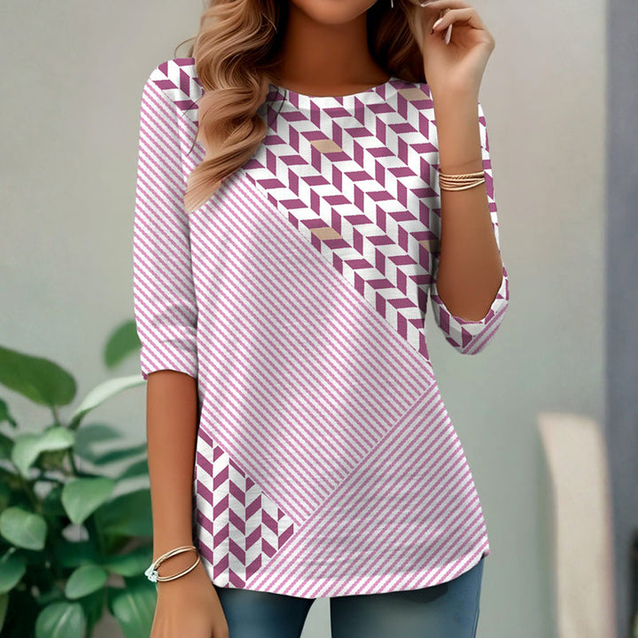 Casual Randig T-Shirt