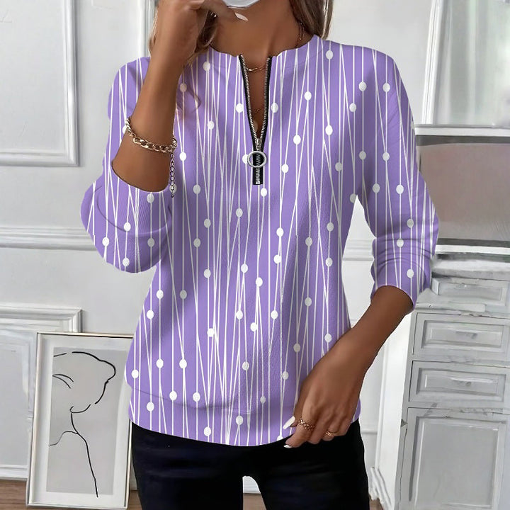 【Långärmad】Avslappnad Vintage-Tröja