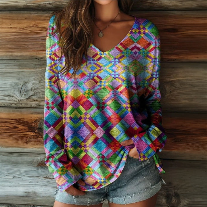 Avslappnad Färgglad T-Shirt